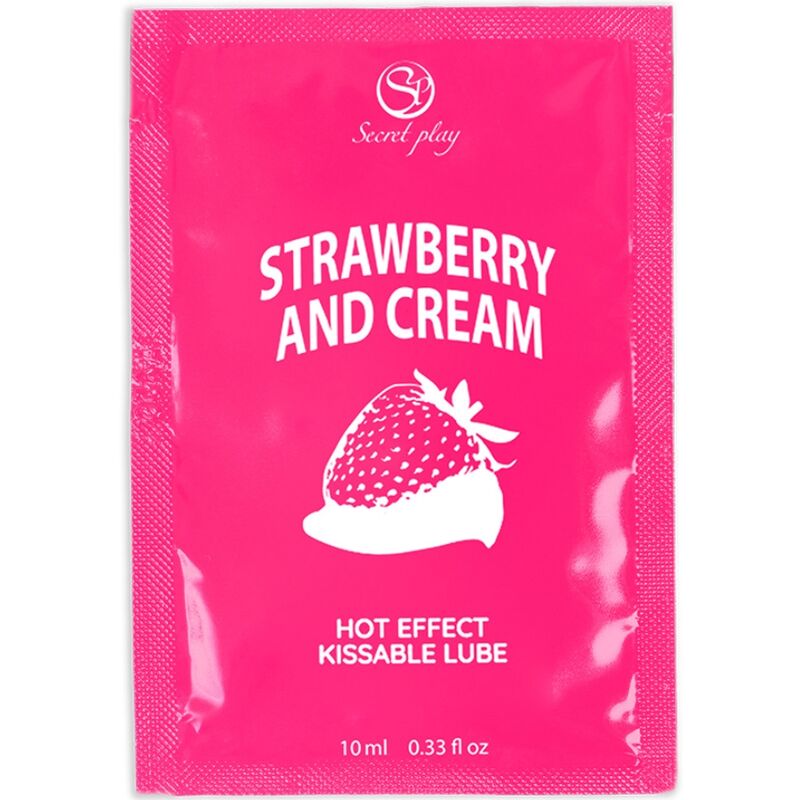 SECRETPLAY - STRAWBERRY &amp; CREAM SINGLE-DOSE LUBRICANT 10 ML