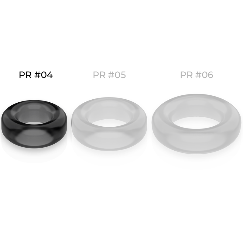 Powering - Anel de pênis super flexível e resistente 3,8 cm de preto preto