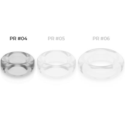 Alimentació: anell de penis super flexible i resistent 3,8cm PR04 clar