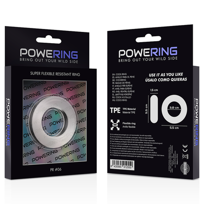 POWER - SUPER FLEXIBEL OCH RESISTENT PENISRING 5,5 CM PR06 CLEAR