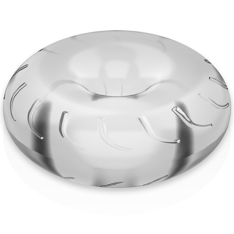 Powering - Anel de pênis super flexível e resistente 5cm pr08 claro
