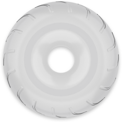 Powering - Anel de pênis super flexível e resistente 5cm pr08 claro