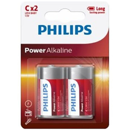 PHILIPS - ЛУЖНА БАТАРЕЯ POWER C LR14 БЛІСТЕР*2