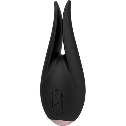 COQUETTE CHIC DESIRE - BLACK / GOLD FLOWER CLITORAL STIMULATOR