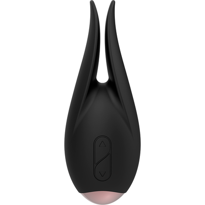COQUETTE CHIC DESIRE - BLACK / GOLD FLOWER CLITORAL STIMULATOR