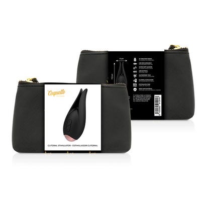 COQUETTE CHIC DESIRE - BLACK / GOLD FLOWER CLITORAL STIMULATOR