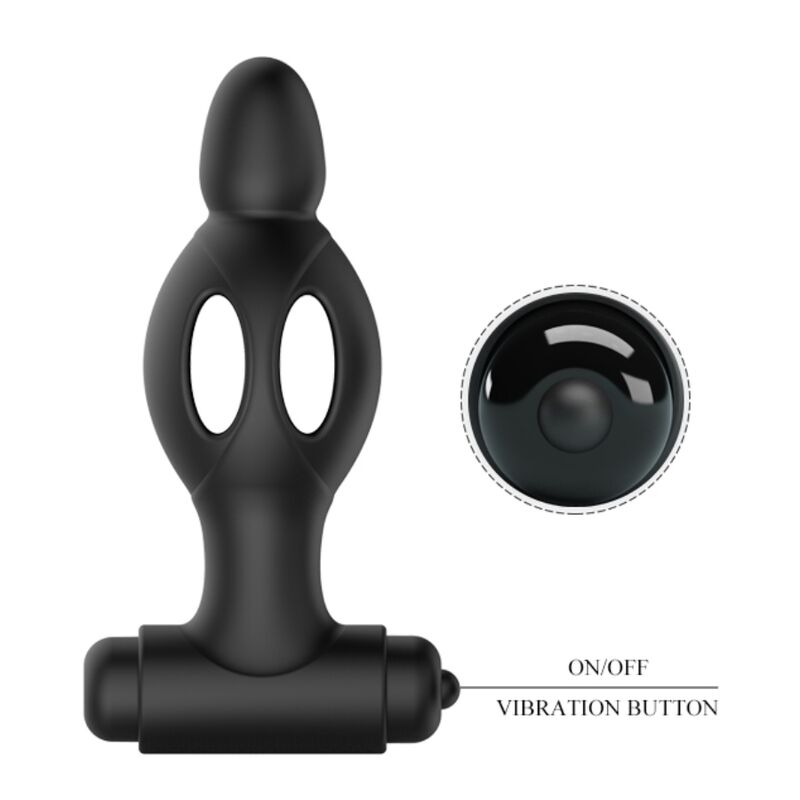 MR PLAY - VIBRATING SILICONE ANAL PLUG