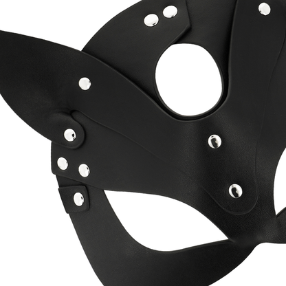 COQUETTE CHIC DESIRE - MÁSCARA CUERO VEGANO CON OREJAS DE GATO