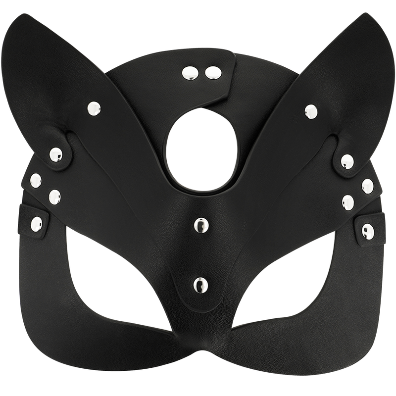 COQUETTE CHIC DESIRE - MÁSCARA CUERO VEGANO CON OREJAS DE GATO