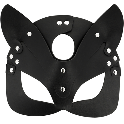 COQUETTE CHIC DESIRE - MÁSCARA CUERO VEGANO CON OREJAS DE GATO