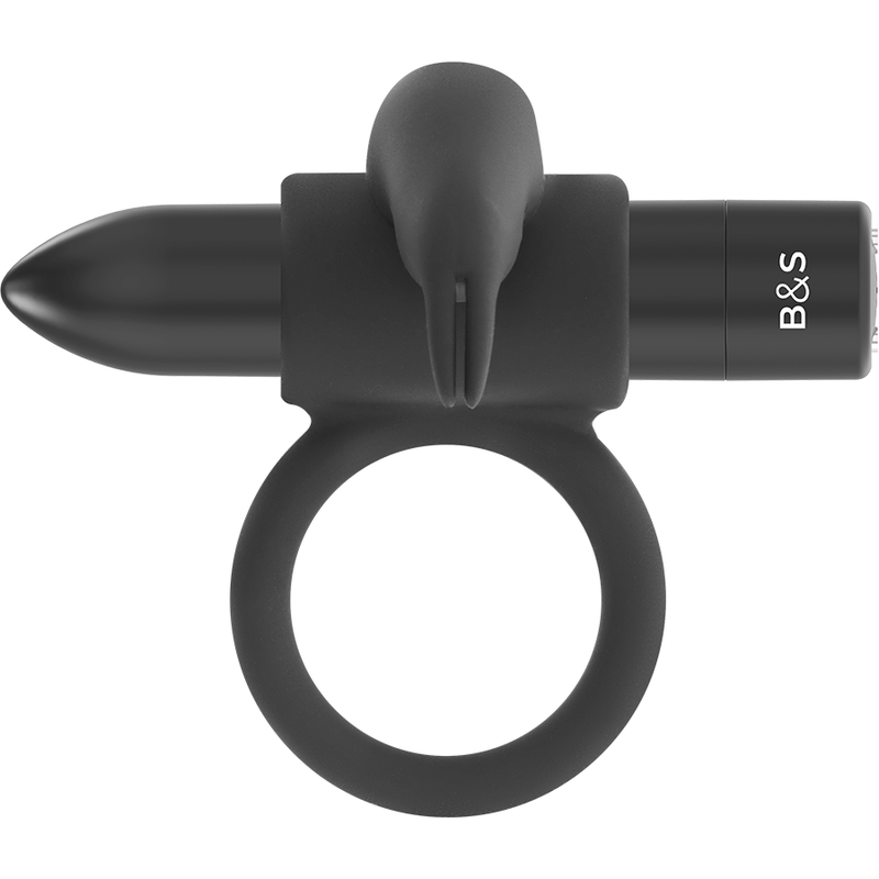 BLACK&SILVER - BURTON ANILLO 10 MODOS VIBRACIÓN NEGRO