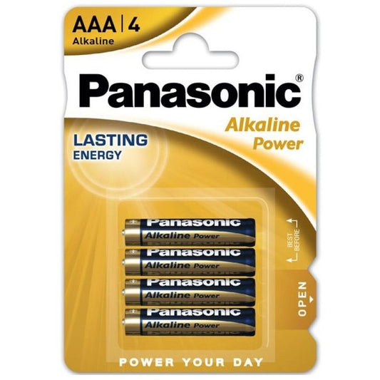 PANASONIC - BRONS AAA ALKALINE BATTERI LR03 BLISTER*4