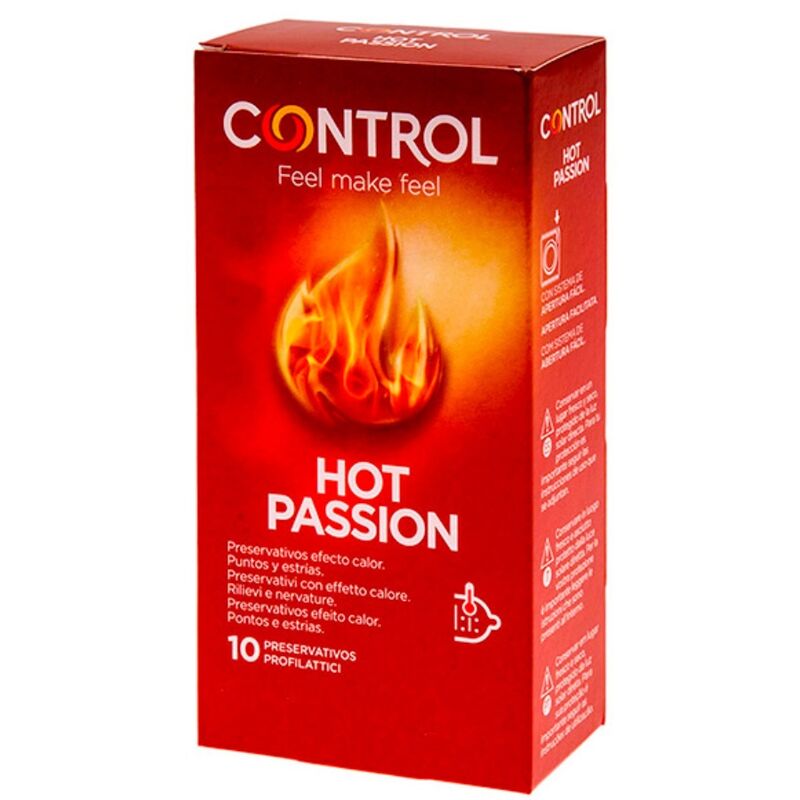 CONTROL - HOT PASSION PRESERVATIUS EFECTE CALOR 10 UNITATS