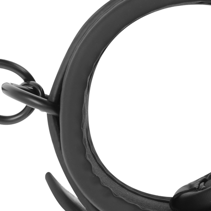 FETISH SUBMISSIVE - VEGAN LEATHER CUFFS WITH NEOPRENE LINING