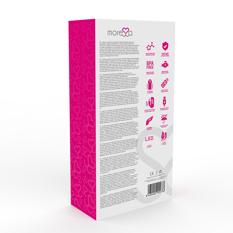 MORESSA - EDGAR DUO SET REMOTE EGG AND CONTROLLER WITH BUILT-IN VIBRATION PREMIUM SILICONE REMOTE CONTROL