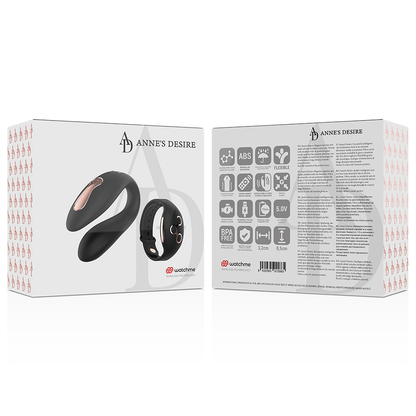 ANNE'S DESIRE - DUAL PLEASURE WATCHME TECHNOLOGY BLACK/GOLD