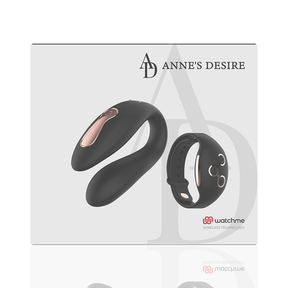 ANNE'S DESIRE - DUAL PLEASURE WATCHME TECHNOLOGY BLACK/GOLD