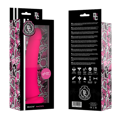 DELTA CLUB - DILDO REALISTA ROSA SILICONE MÉDICO 20 CM -O- 4 CM