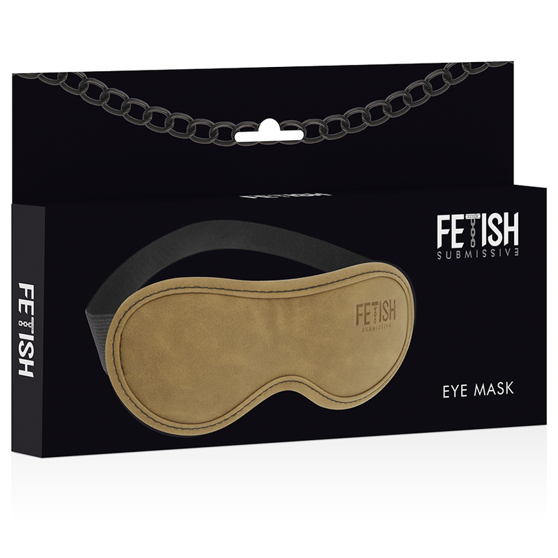 FETISH SUBMISSIVE ORIGIN - VEGAN LEATHER BLINDFOLD WITH NEOPRENE LINING