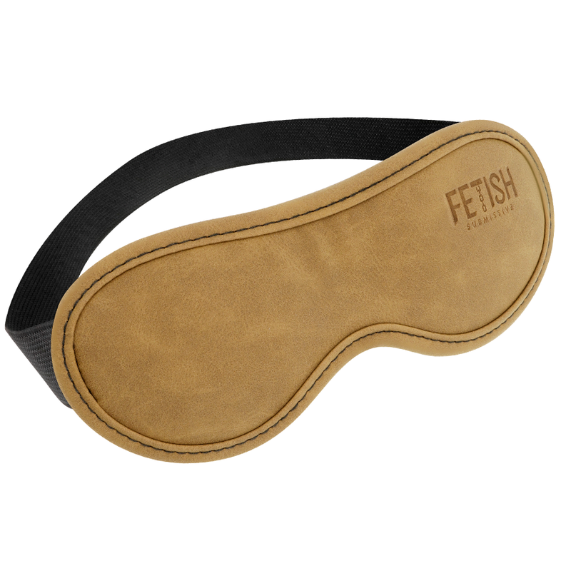 FETISH SUBMISSIVE ORIGIN - VEGAN LEATHER BLINDFOLD WITH NEOPRENE LINING