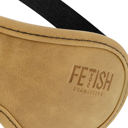 FETISH SUBMISSIVE ORIGIN - VEGAN LEATHER BLINDFOLD WITH NEOPRENE LINING