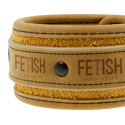 FETISH SUBMISSIVE ORIGIN - VEGAN LEATHER ANKLE CUFFS WITH NEOPRENE LINING