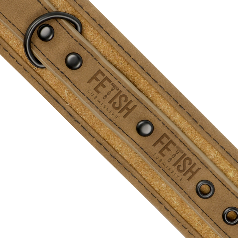 FETISH SUBMISSIVE ORIGIN - VEGAN LEATHER ANKLE CUFFS WITH NEOPRENE LINING
