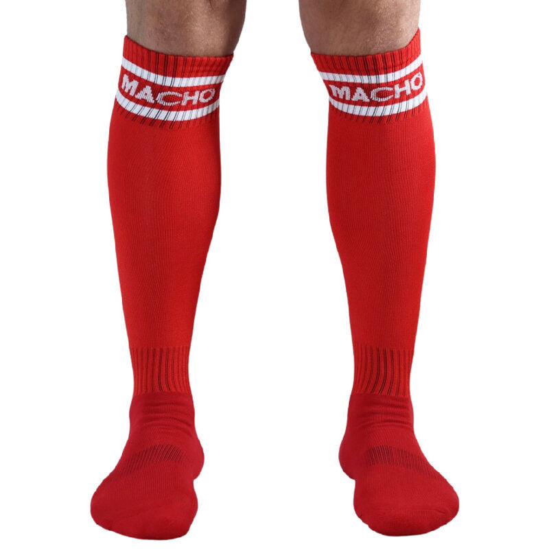 MEN'S - LONG SOCKS ONE SIZE RED