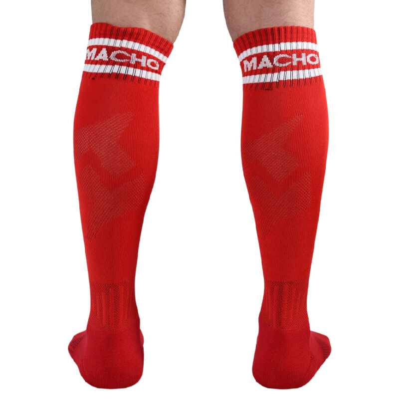 MACHO - CALCETINES LARGOS TALLA ÚNICA ROJO
