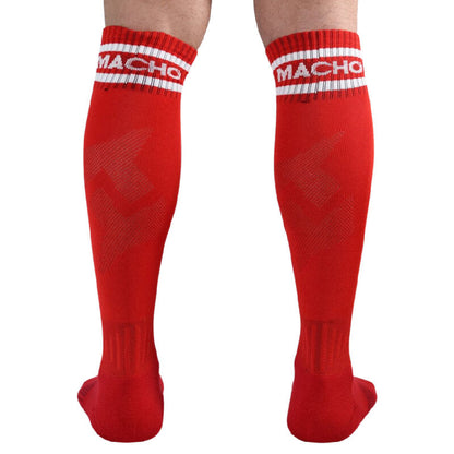 MACHO - CALCETINES LARGOS TALLA ÚNICA ROJO