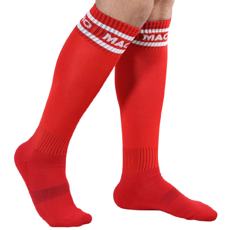 MEN'S - LONG SOCKS ONE SIZE RED