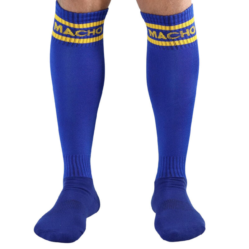 MEN'S - LONG SOCKS ONE SIZE BLUE
