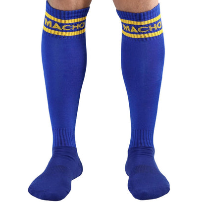 MEN'S - LONG SOCKS ONE SIZE BLUE