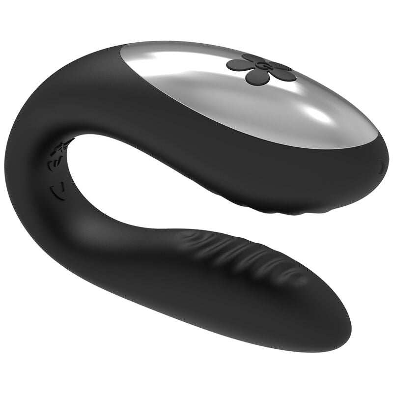 BRILLY GLAM - WE LOVE COUPLES VIBRATOR WITH REMOTE CONTROL, BLACK