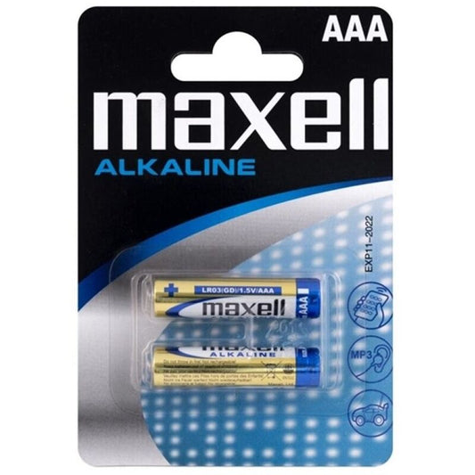 MAXELL - AAA ALKALINE BATTERI LR03 BLISTER*2