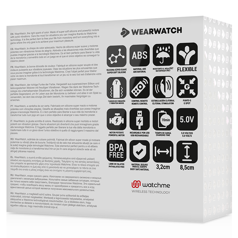 WEARWATCH - DUAL VIBRATOR TECHNOLOGY WATCHME INDIGO / AQUAMARINE