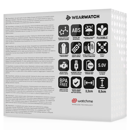 WEARWATCH - DUAL VIBRATOR TECHNOLOGY WATCHME INDIGO / AQUAMARINE