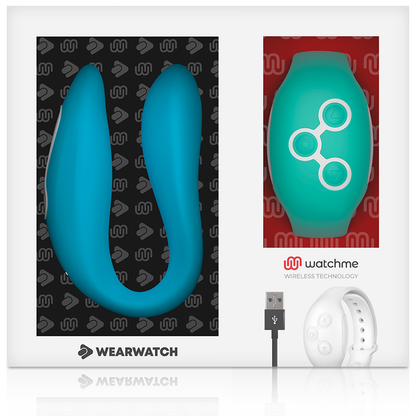 WEARWATCH - DUAL VIBRATOR TECHNOLOGY WATCHME INDIGO / AQUAMARINE