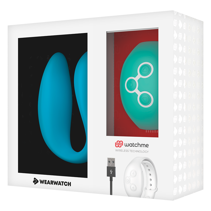 WEARWATCH - DUAL VIBRATOR TECHNOLOGY WATCHME INDIGO / AQUAMARINE
