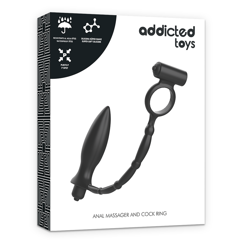 ADDICTED TOYS - АНАЛЬНА ПРОБКА З ВІБРАЦІЙНИМ КІЛЬЦЕМ