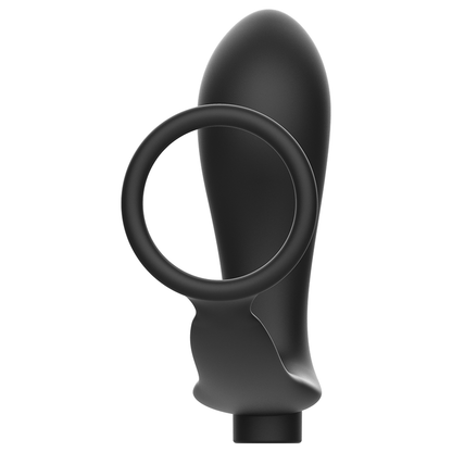 ADDICTED TOYS - ANELLA PENIS AMB PLUG ANAL CONTROL REMOT NEGRE RECARREGABLE