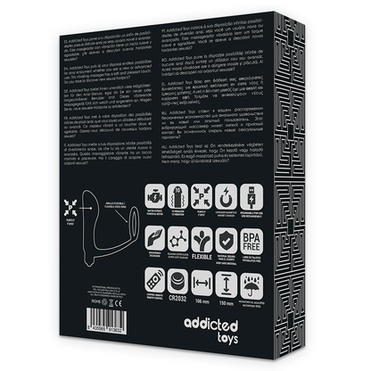 Joguines addictes: anell de penis amb un connector remot anal recarregable