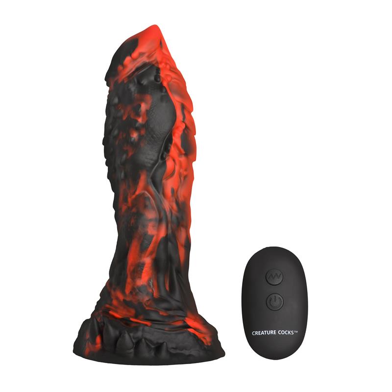 CREATURE COCKS - INFERNO COCK DILDO CON VIBRACIÓN CON CONTROL REMOTO