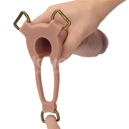 LOVETOY - INGEN ARNÉS AJUSTABLE CON DILDO HUECO 9 ENHANCED SET L/XL/2XL