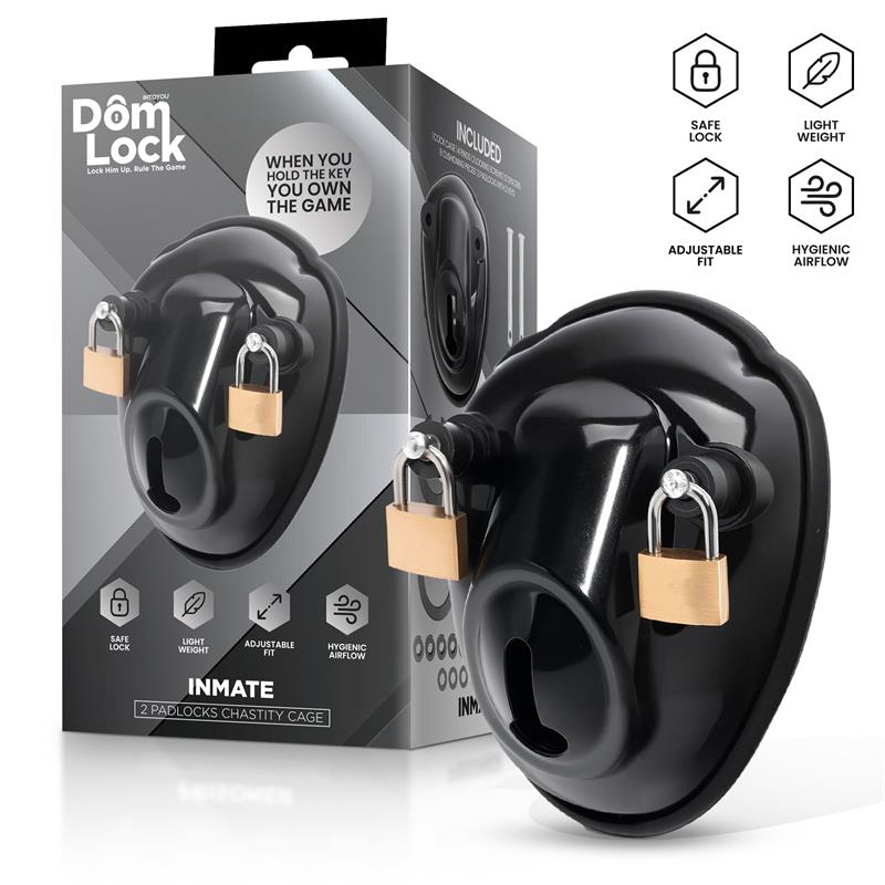 DOMLOCK - INMATE JAULA PARA EL PENE CON ESPACIADORES