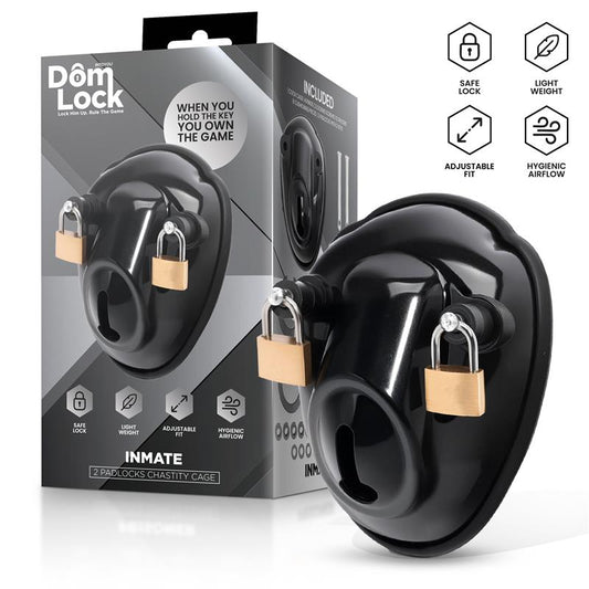 DOMLOCK - INMATE JAULA PARA EL PENE CON ESPACIADORES