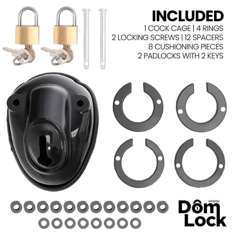 DOMLOCK - INMATE JAULA PARA EL PENE CON ESPACIADORES