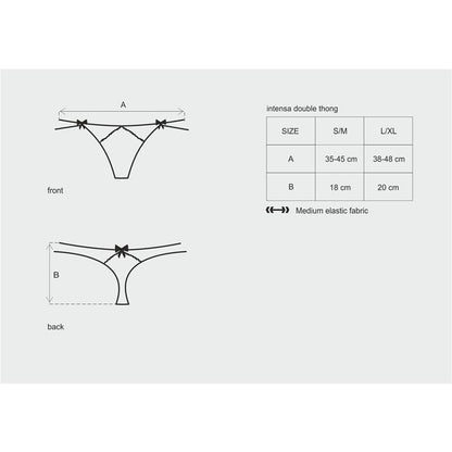 OBSESSIVE - INTENSA TANGA DOBLE COLOR