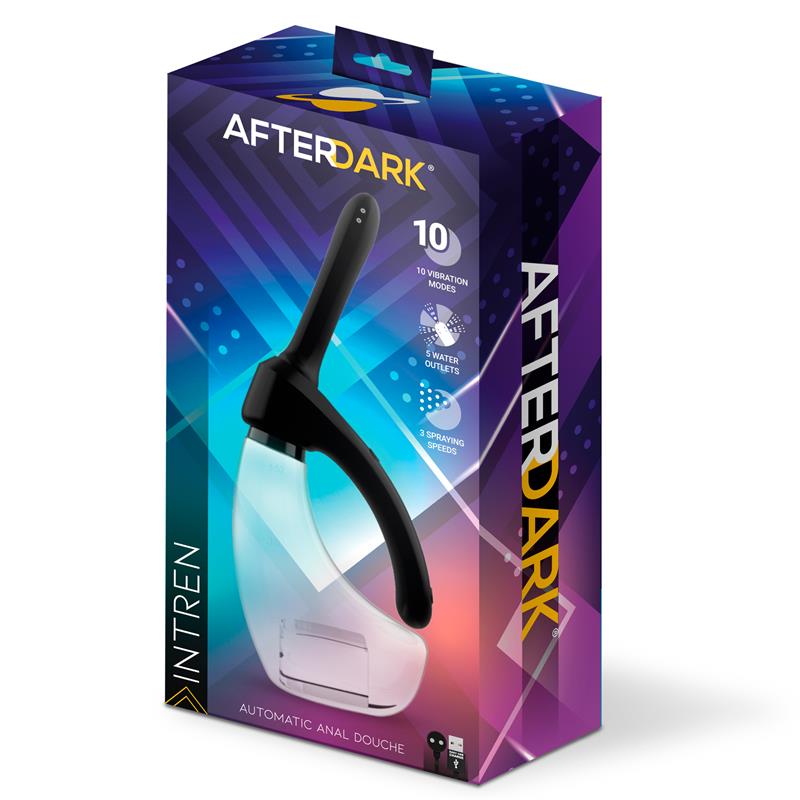 AFTERDARK - INTREN DUCHA ANAL AUTOMÁTICA CON VIBRACIÓN Y 5 SALIDAS DE AGUA 440 ML