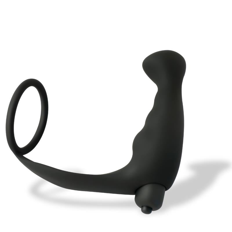 AFTERDARK - IUTERP PLUG ANAL CON VIBRACIÓN Y ANILLO PARA EL PENE